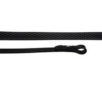 Rhinegold Unisex's R197-BLK Flexible Grip Rubber Reins-Black, One Size