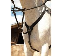 Rhinegold V-Check Elasticated Breastplate-Full-Black