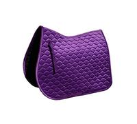 Rhinegold Velvet Hexagon GP Saddle Pad-Cob-Violet