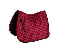 Rhinegold Velvet Hexagon GP Saddle Pad-Full-Bordeaux