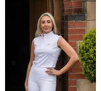 Rhinegold Vogue Sleeveless Ladies Base Layer, Horse Riding Base Layer Top - Extra Large - White