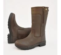 Rhinegold Waterproof Mid-Calf Womens Hampton Country Boots - Brown (Size 6.5) Women's Leather Boots, Horse Riding Boots for Women. Insulated Warm Womens Country Boots, Equestrian Yard Boots