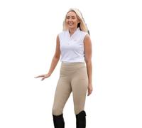 Rhinegold Womens Vogue Full Seat Ladies Performance Horse Equestrian Riding Tights, Beige, 14 EU