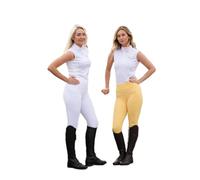 Rhinegold Womens Vogue Full Seat Ladies Performance Horse Equestrian Riding Tights, Canary, 12 EU