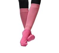 Rhinegold Young Rider Performance Summer RIDING SOCKS, Pink - Breathable Cotton Footbed, Thin Stocking-Like Leg, Non-Slip Fit - Kids’ Horse Riding Socks, Once Size (Pack of 2)