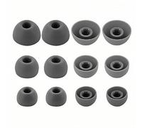Rhinenet Eartips for Beats Studio Buds + Ear tips, Premium Silicone Antip Slip Cover Replacement Beats Earbuds Tips Ear pieces Fit in Charging Case 6Pairs S/M/L (Sage Grey)