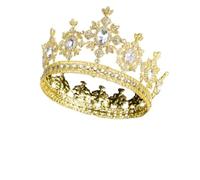 Rhinestone Alloy Bride Crown Headwear for Wedding Celebration | Elegant White Finish, Chic Crystal Detail, Birthday Gift Option, for Brides and Female Friends