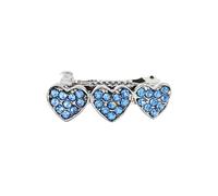 Rhinestone Alloy Heart Dog Hair Clip 3 Colours Fashion Safety Pet Jewellery Durable Dog Hair Clip Adorable Pet Styling-Blue