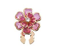 Rhinestone Alloy Pins - Cuff Link Jewelry, Single Decorative Clasp for Shirt Fronts, Polished Metal Fastener with Pavé Accents, Fashion Ornament, Jewel Attachment for Dresses, Galas and Workwear