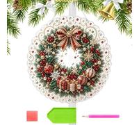 Rhinestone Art | Christmas Ornament Sparkling DIY Wall Decor
