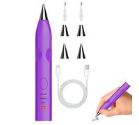 Rhinestone Art Pen - Electric Dot Placement Device, Rechargeable Crystal Application Tool Unit, Adjustable Suction Craft, Multi Tip Jewellery Frame Board Accessory Kit | Painting Pen for Artist