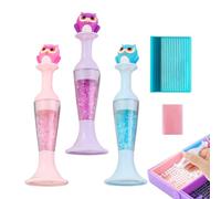 Rhinestone Art Pen, Point Drill Pen, 3 x Flower Pot, Shaped Owl Design, Rhinestone Art Painting Kits, Crystal Drill Picker for Children, Teenagers, Girls, Men, Men