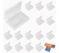 Rhinestone Art Storage Case 15 Pcs With Drawers, Bead Organizer, Label Stickers, 7 X 5 Cm, Gift For Rhinestone Art Craft Lovers