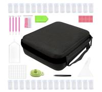 Rhinestone Art Storage Case | Diamond Art Case | Diamond Art Storage | Shockproof Beads Organizer Box | Portable Glitter Rhinestones Art Craft Box Rhinestone Painting Accessories and Tool