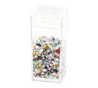 Rhinestone Art Storage,Clear Jewelry Box,Rhinestone Art Storage Box | For Home Apartment Adults Beginners Artists Hobbyists Family Activities