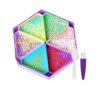 Rhinestone Art Storage Trays,DIY Craft Project Tools - Rhinestone Art Bead Sorting Tray,for Beginners Artists Hobbyists Men Women Home Apartment Craft Room Group Activities Workshops