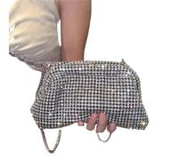 Rhinestone Bag Glitter Cloud Bag Women's Handbag Crystal Shiny Rhinestones Diamond Evening Wedding Party Clutch Purse Shoulder Bags Dinner(Silver)