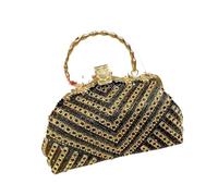 Rhinestone Bags Crystal Shiny Rhinestones Diamonds Evening Bag Women Glitter Handbag Wedding Party Clutch Purse Shoulder(Black)