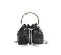 Rhinestone Bags Handle Rhinestones Evening Clutch Bag Purses And Handbag Luxury Designer Shoulder Bag Shiny Crystal Clutch Purse Bucket Bag(Black)