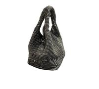 Rhinestone Bags Shiny Crystal Clutch Purse Bucket Shoulder Bag Rhinestone Handmade Purses And Handbags Evening(Color 5)