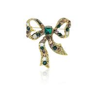 Rhinestone Bow Brooch Accessories