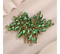 Rhinestone Bridal Hair Comb Silver Handmade Wedding Hair Accessories Bride Headpiece Red Tiaras EN8