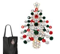Rhinestone Brooch Christmas Brooches for Women Brooch Pin Jewelry Christmas Tree Santa Heart, riferimento alla descrizione, Please refer to description, Please refer to description