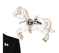 Rhinestone Brooch, Decorative Hat Pin for Fashion with Alloy Material, Horse Design Adds Elegance to Suits Dresses Backpacks Weddings Dinner Dance Evening Events Collectors