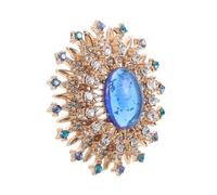 Rhinestone Brooch Pin for Women Design Elegant Lapel Accessory for Coats Dresses Scarves Dazzling Rhinestones Timeless Vintage Palace Style Jewelry