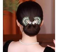 Rhinestone Bun Maker Roller Peacock Hair Bun & Crown Shapers Hair Bun Lazy Hair Curler Bun Maker For Long Hair Bun Clips Easy Bun Hair Bun Maker Hairstyling Tools For Women Girls