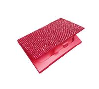 Rhinestone Business Card Holder, Metal Card Case, Bling Decor, Sparkly Crystal, Slim Design, For Office Ladies Use
