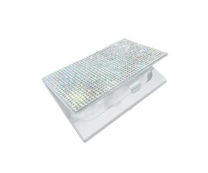 Rhinestone Business Card Holder, Metal Card Case, Bling Decor, Sparkly Crystal, Slim Design, For Office Ladies Use