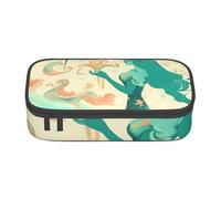 Rhinestone Butterfly Flower Corporate Office Storage Bag Pencil Case Pencil Case Makeup Cosmetic Bag, Retro Mermaid, Taglia Unica