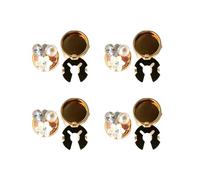 Rhinestone Button Covers 4 Pieces Rhinestone Flower Coat Decor