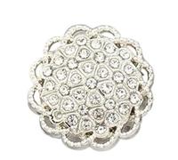 Rhinestone Button Exquisite Diamond Studded Buttons 10Pcs/Set 14-23.0mm Coat Suit Metal(Color 01,20mm)