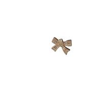 Rhinestone Button for Women 10pcs Exquisite Bow Shape Inlaid Diamond Metal Buttons Casual Suit Coat Clothing Accessories Decorative Buttons(Gold)