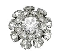 Rhinestone Button Shining Mushroom Metal Button