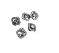 Rhinestone Buttons 5pcs Buttons for Clothes Button Coat Decorative Sewing(Color 5)