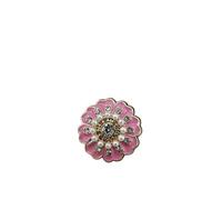 Rhinestone Buttons, Metal Shank Rhinestone Buttons Multicolor 15mm-25mm 24 pcs for DIY Sewing Crafts(Pink,18mm 6pcs)