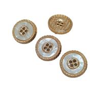 Rhinestone Buttons, Rhinestone Button Multicolor Metal 18-25mm Pack of 24 pcs for DIY Sewing Crafts(1st,23mm 6pcs)