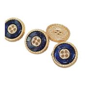 Rhinestone Buttons, Rhinestone Button Multicolor Metal 18-25mm Pack of 24 pcs for DIY Sewing Crafts(10th,25mm 6pcs)