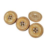 Rhinestone Buttons, Rhinestone Button Multicolor Metal 18-25mm Pack of 24 pcs for DIY Sewing Crafts(2nd,20mm 6pcs)
