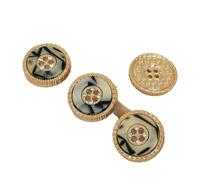Rhinestone Buttons, Rhinestone Button Multicolor Metal 18-25mm Pack of 24 pcs for DIY Sewing Crafts(5th,18mm 6pcs)