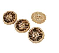 Rhinestone Buttons, Rhinestone Button Multicolor Metal 18-25mm Pack of 24 pcs for DIY Sewing Crafts(6th,20mm 6pcs)