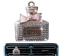 Rhinestone Car Air Vent Clip, Car Air Freshener Vent Clip with Rhinestones | Diffuser Vent for Diffuser with, Deodor Clip