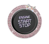 Rhinestone Car Engine Start Stop Decoration Ring - Metal Push Start Button Ignition Ringss Carss Ignition Buttonss Decoration Ring for Car Suvs Truck