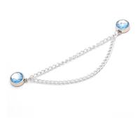 Rhinestone Chain Brooches Pants Length Adjustment Shortening Clip for Jeans Making Rhinestones Shorter Length Fixers