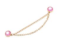 Rhinestone Chain Brooches Pants Length Adjustment Shortening Clip for Jeans Making Rhinestones Shorter Length Fixers