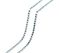 Rhinestone Chain, Rhinestone Chain 1M Transparent for DIY Craft Sewing Clothes Accessories(Peacock Blue,Style1 Width 2mm)