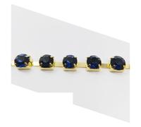 Rhinestone Chains Crystal Rhinestone Cup Chain Gold Base 1 Yard / 3 Yard / 5 Yard 27 Colors for Clothing Accessories(Montana,5yard)